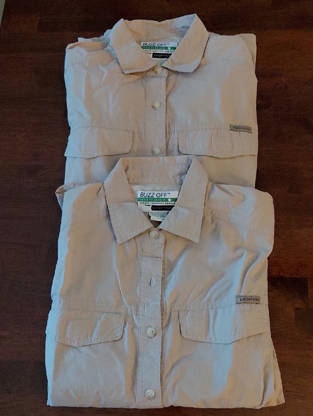 Exofficio Light Khaki Outdoor Button-Front Shirt